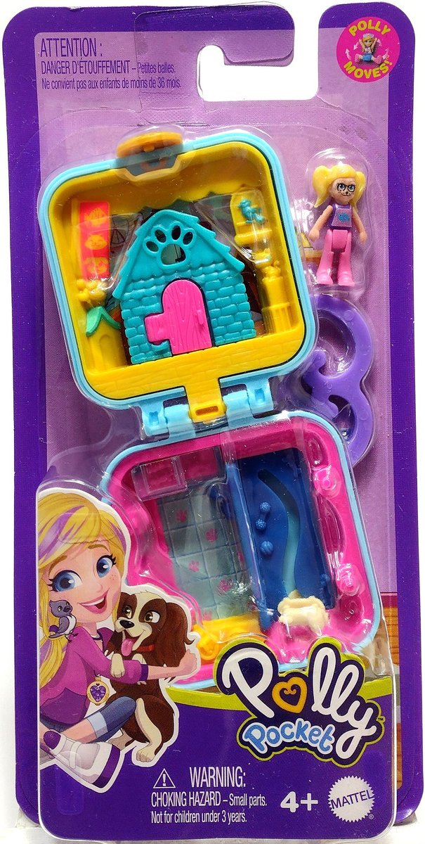 Mini zestaw do zabawy Polly Pocket. Mały piesek.