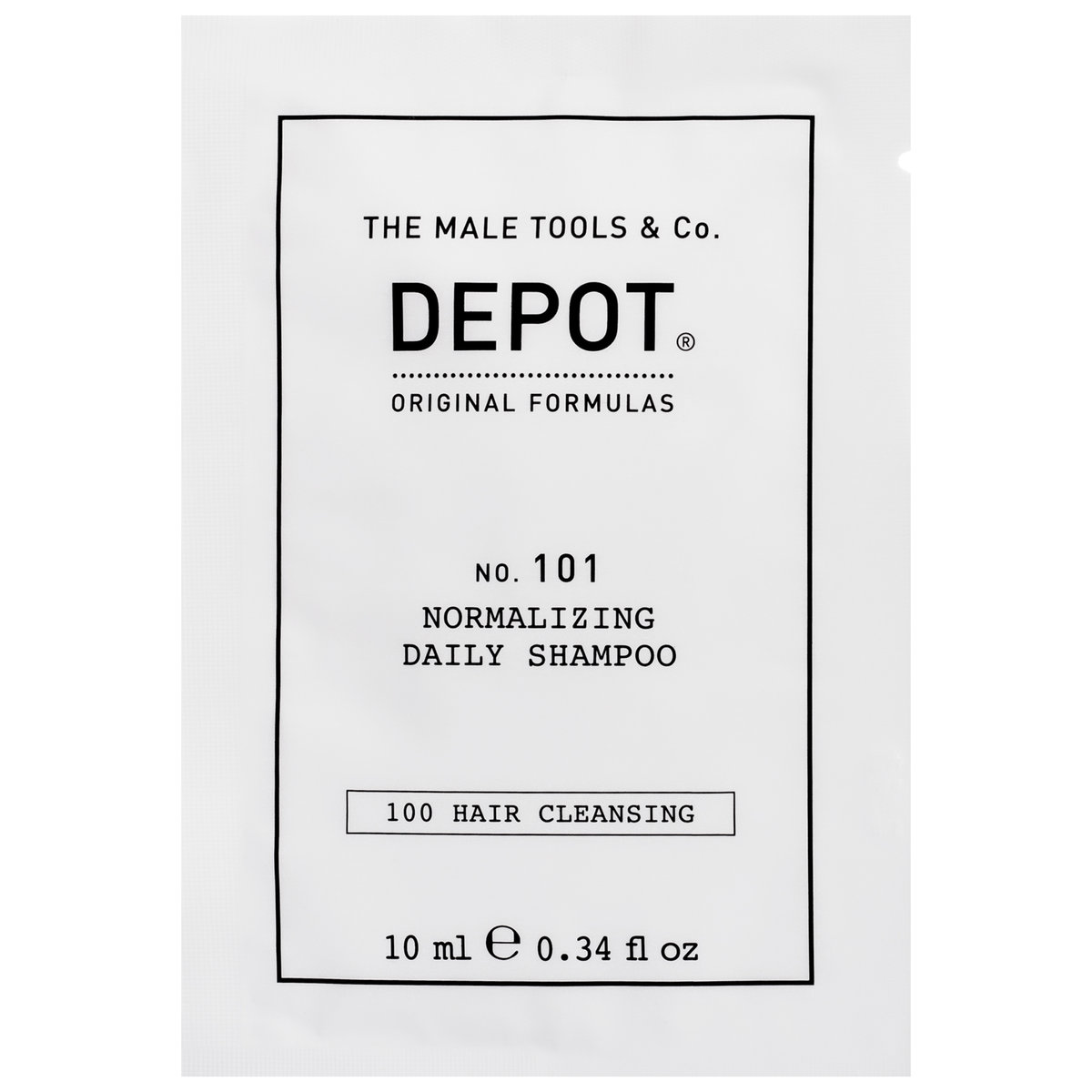 Depot, NO.101 Normalizing, Szampon tonizująco-normalizujący do włosów, 10 ml