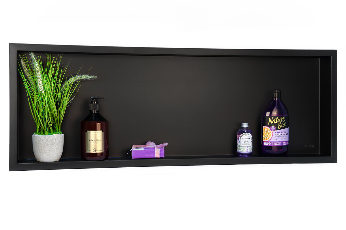 Balneo WALL-BOX NO RIM BLACK 900x300x100 mm wysyłka gratis