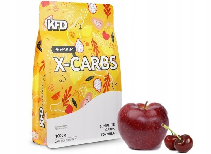Węglowodany KFD Premium X-Carbs 1000g Jabłkowo - Wiśniowy
