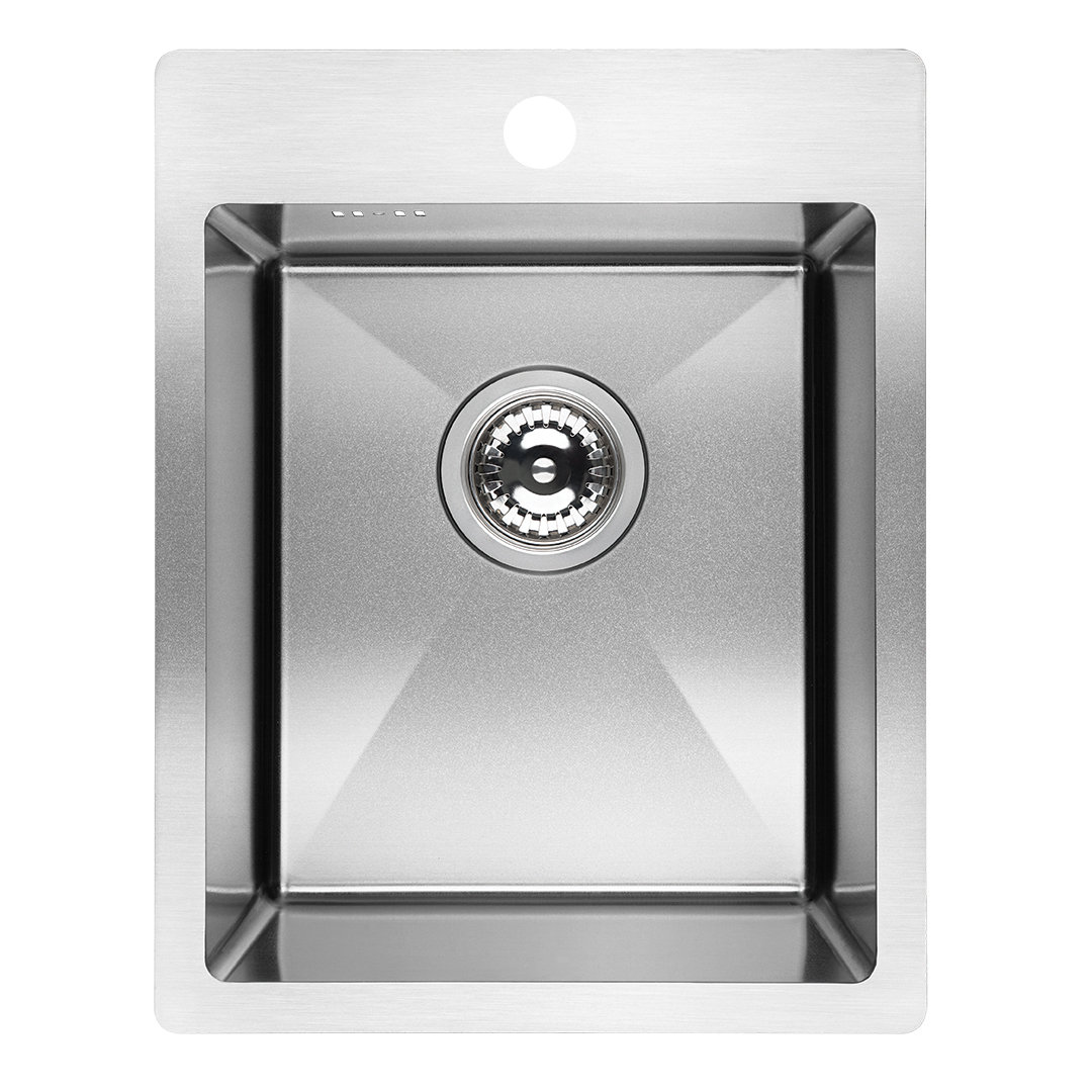 Laveo Marmara zlewozmywak stalowy 48x37.5 cm wpuszczany inox SAM010A