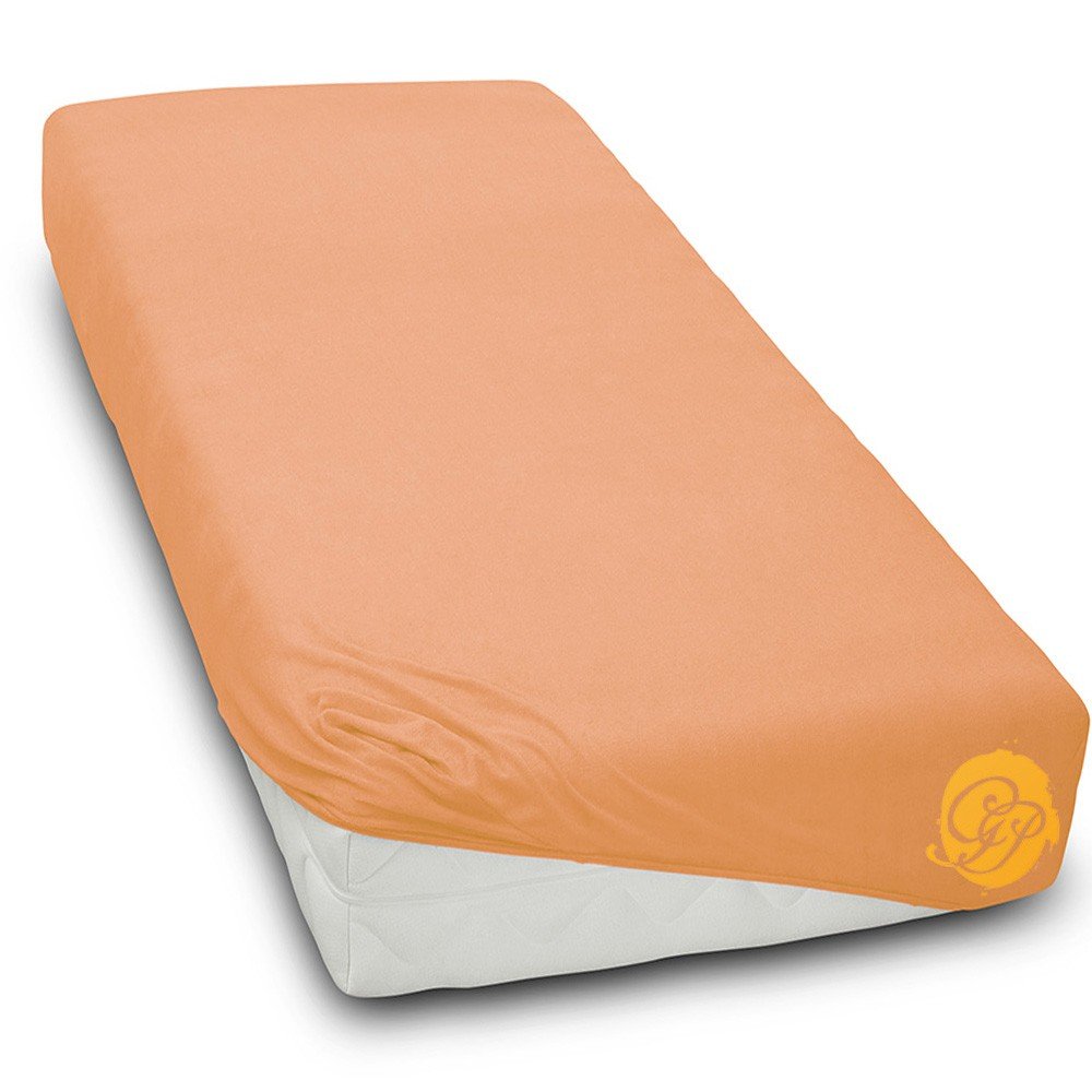 Prześcieradło Bawełniane Jersey 180X200Cm Łosoś