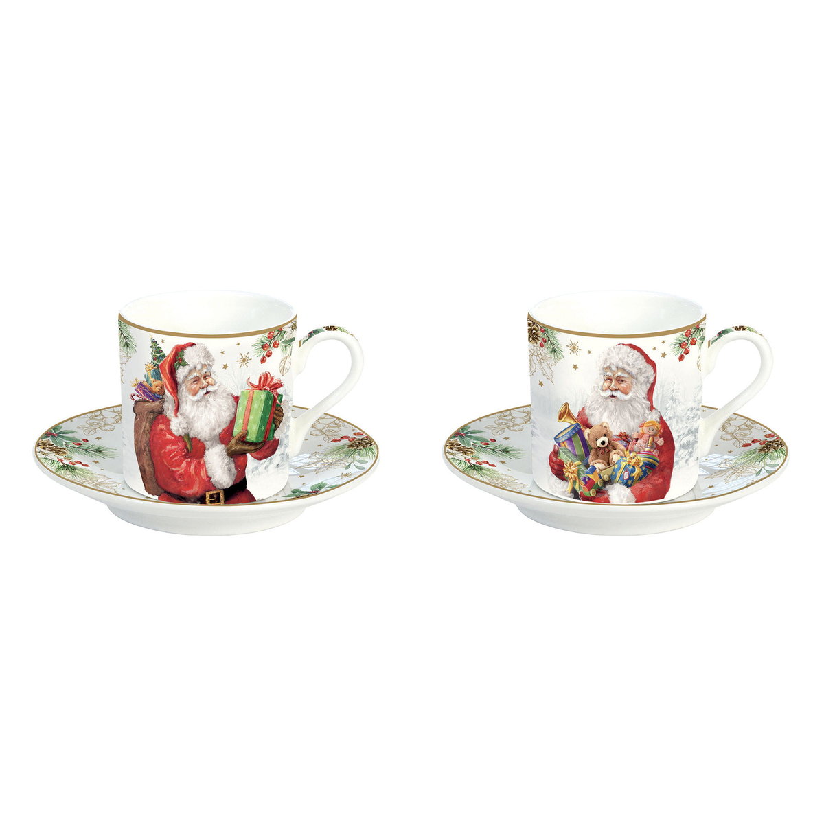 Easy Life/Nuova R2S, 2X Filiżanka-Espresso - Santa Is Coming