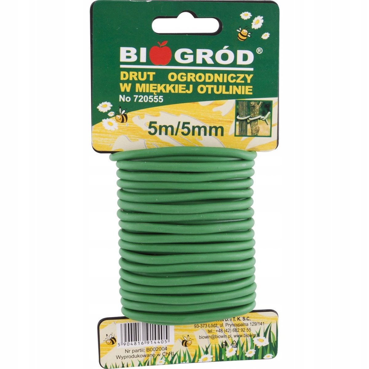 BIOOGRÓD Drut ogrodniczy BIOOGROD 5m/5mm