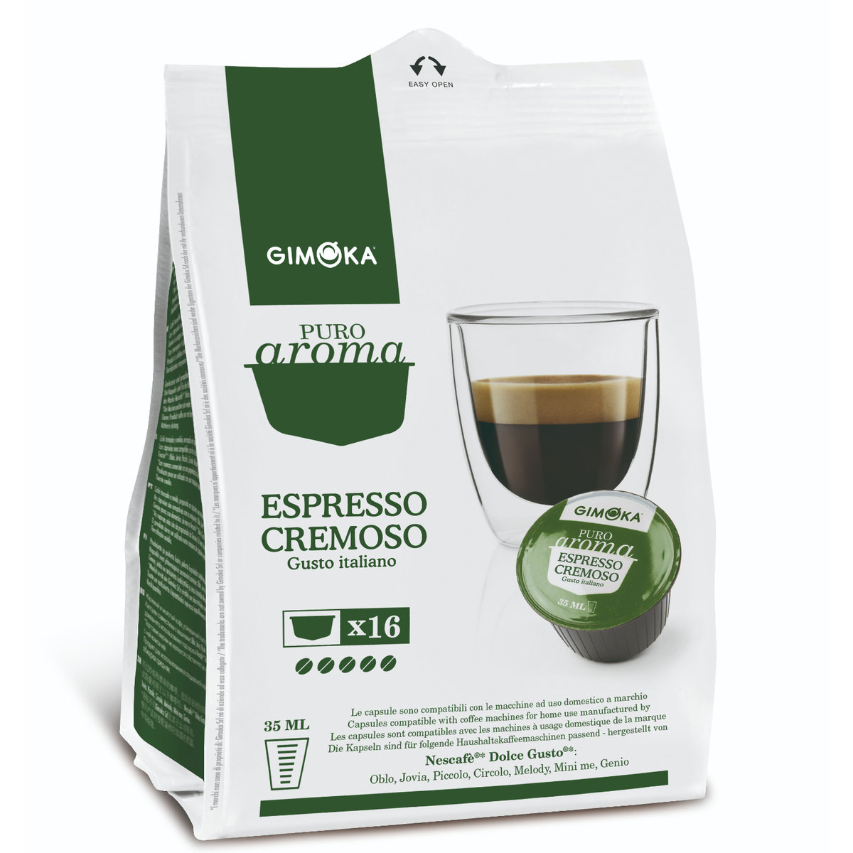 Kapsułki Do Ekspresu Gimoka Dolce Gusto Cremoso 16 Sztuk