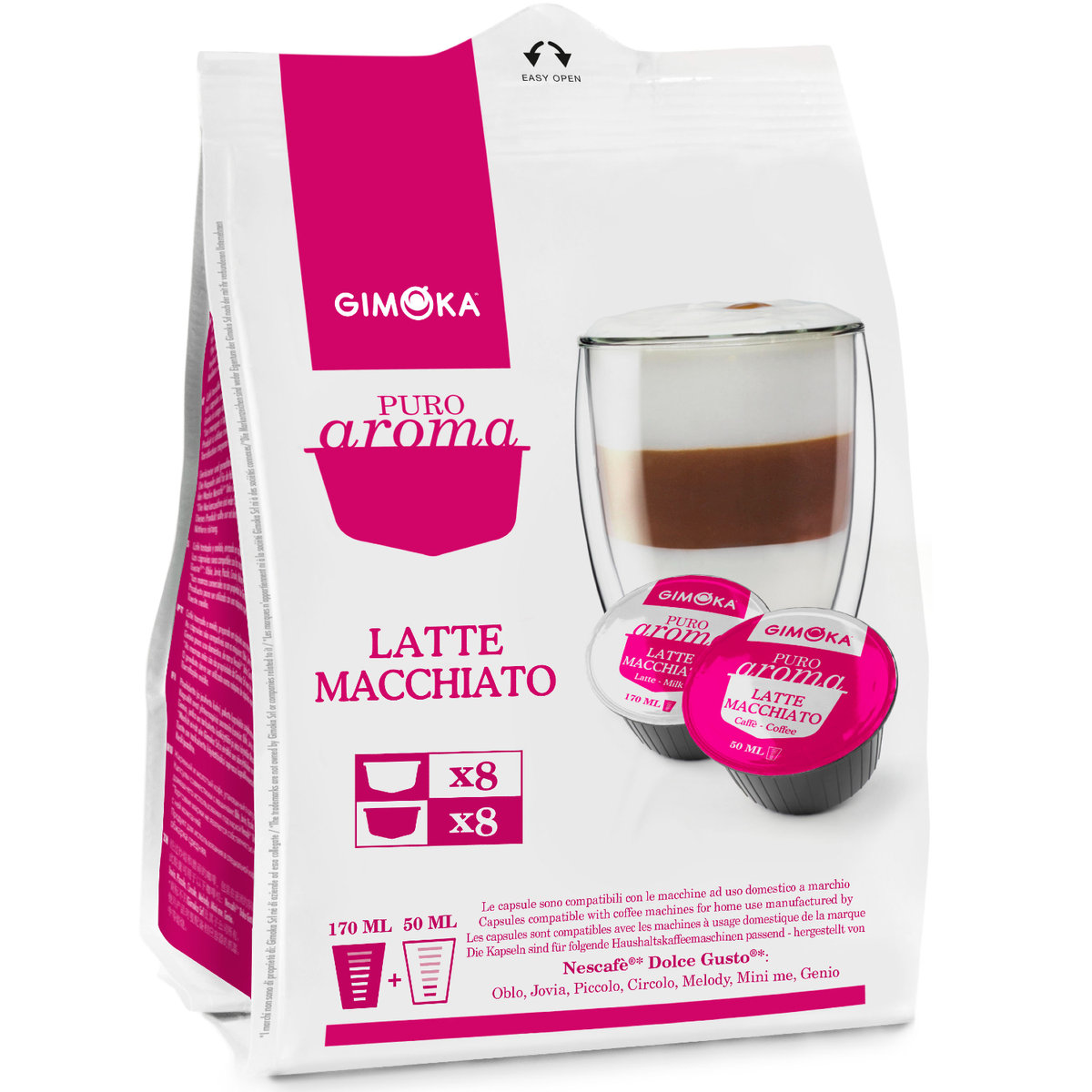 Kapsułki Do Ekspresu Gimoka Dolce Gusto Late Macchiato 16 Sztuk