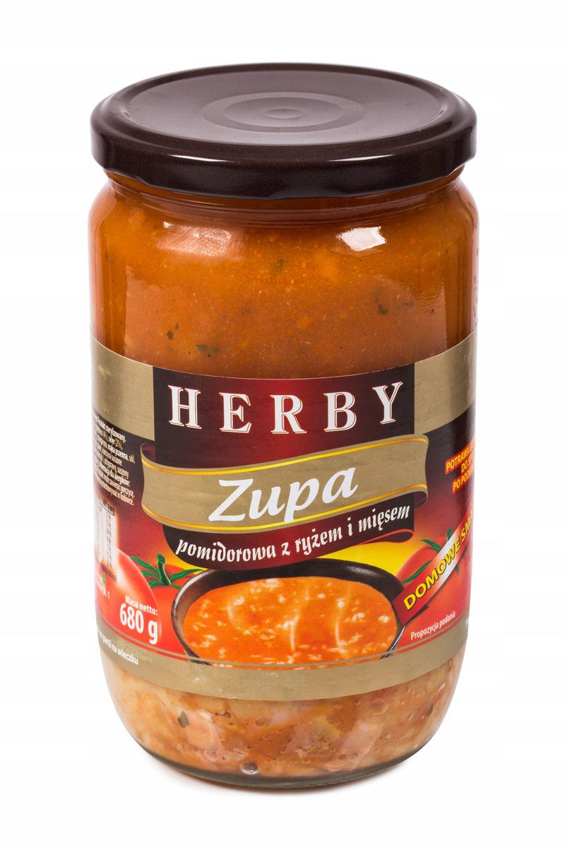 Zupa Pomidorowa Z Ryżem I Mięsem Herby 680 G