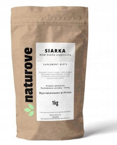 KRAVEN Naturove Siarka Organiczna MSM, 1kg