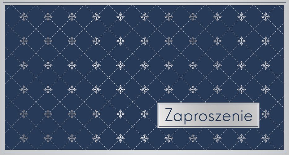 Zaproszenie uniwersalne, srebrzone zestaw 10 szt   Z-STYLE10