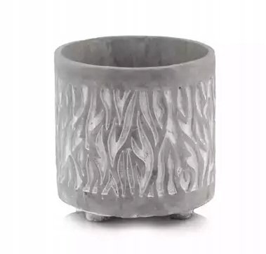 Osłonka Na Doniczkę Betonowa Na Nóżkach Szara 14 Cm