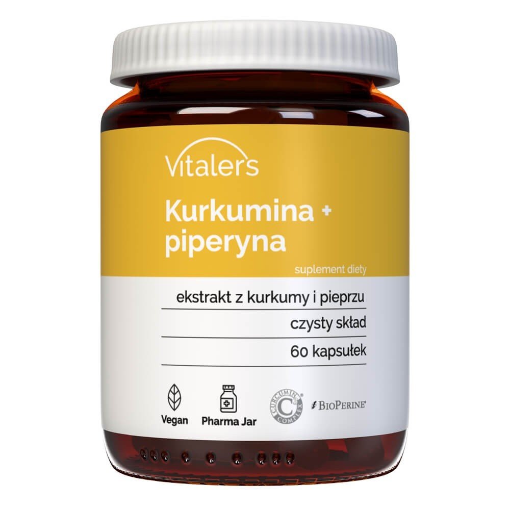 Suplement diety, Vitaler's, Kurkumina + piperyna,60 kaps.