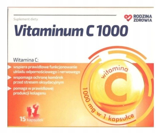 SILESIAN PHARMA Rodzina Zdrowia Vitaminum C 1000 15 kapsułek