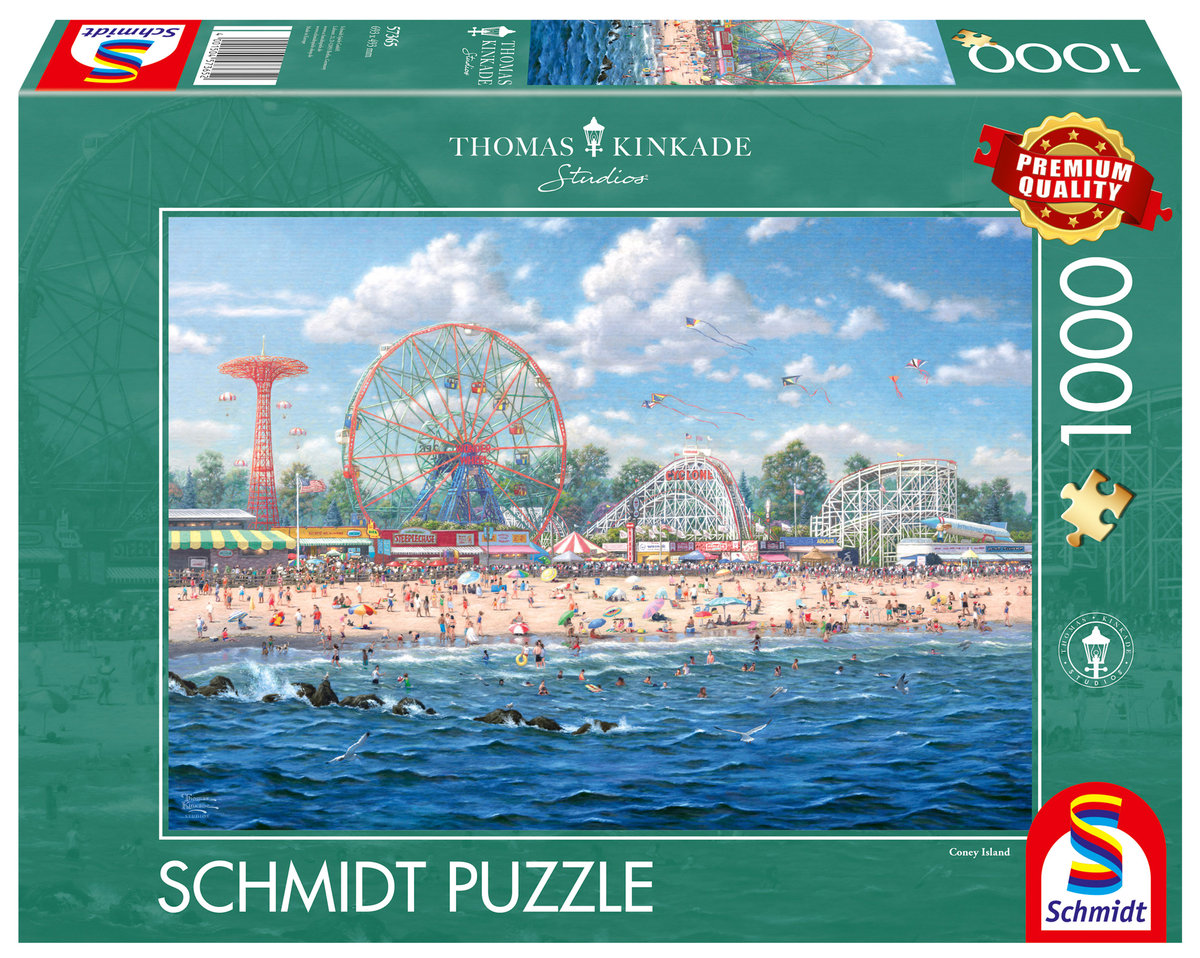 Puzzle Thomas Kinkade Coney Island, Nowy Jork 1000 elementów