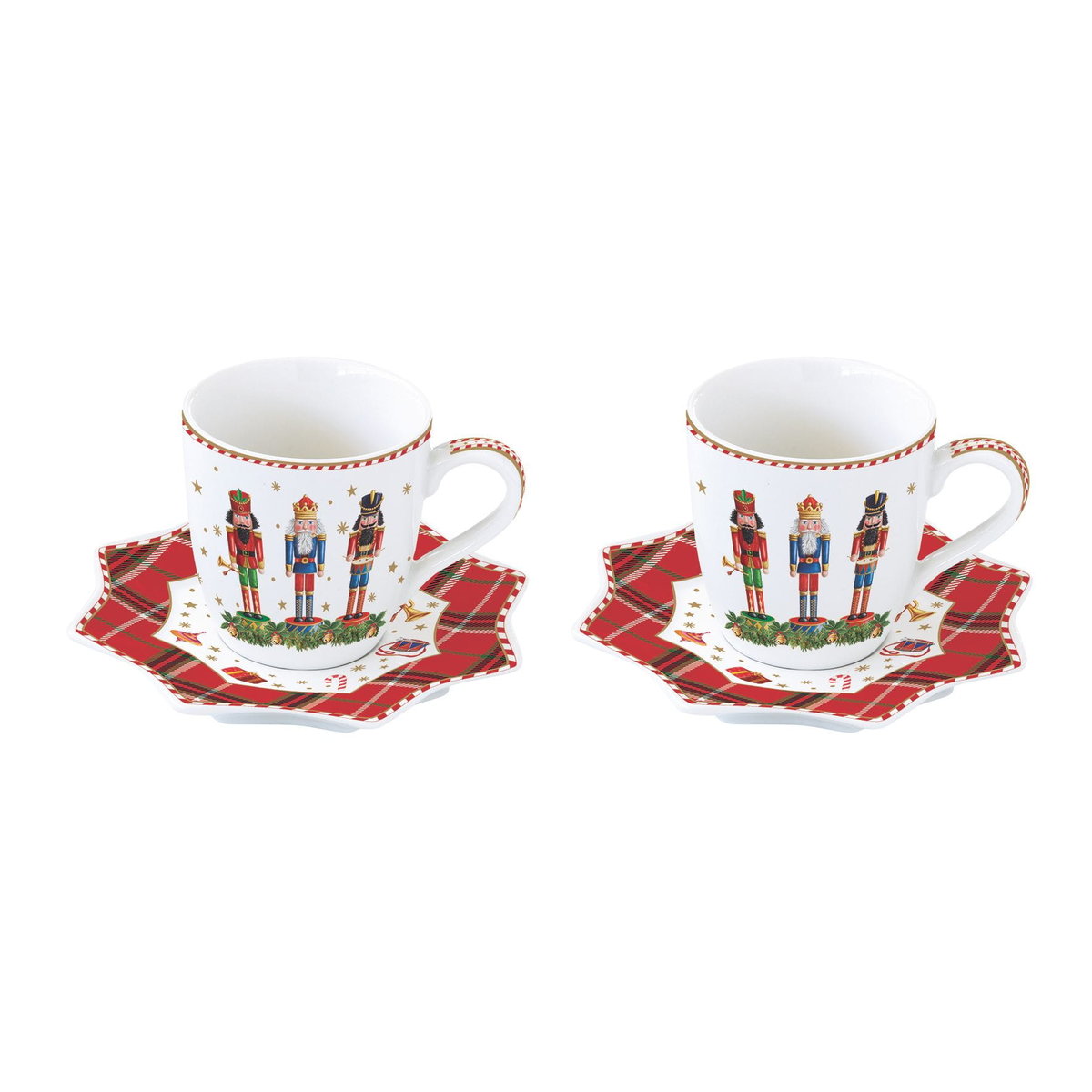 Easy Life/Nuova R2S, 2X Filiżanka-Espresso Vintage Nutcrackers