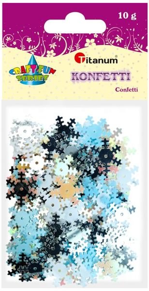 Konfetti śnieżynki 10g