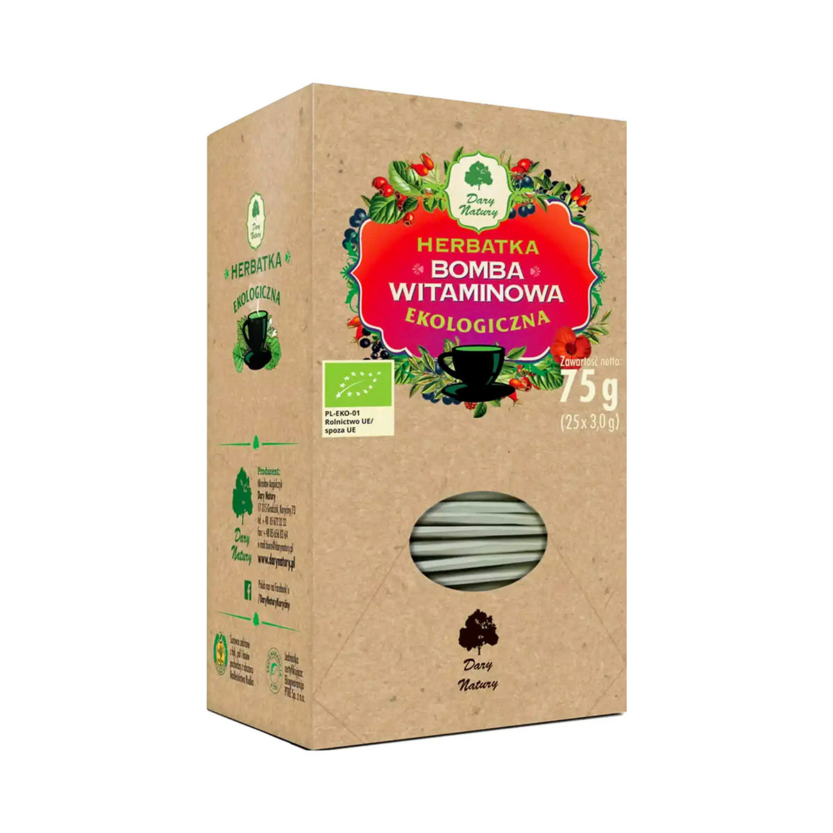 Dary Natury Herbatka Bomba Witaminowa BIO 75g -