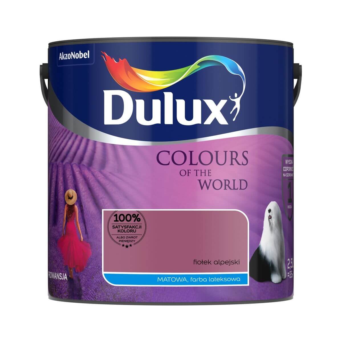 Dulux Farba Dulux Kolory Świata- fiołek alpejski, 2.5l