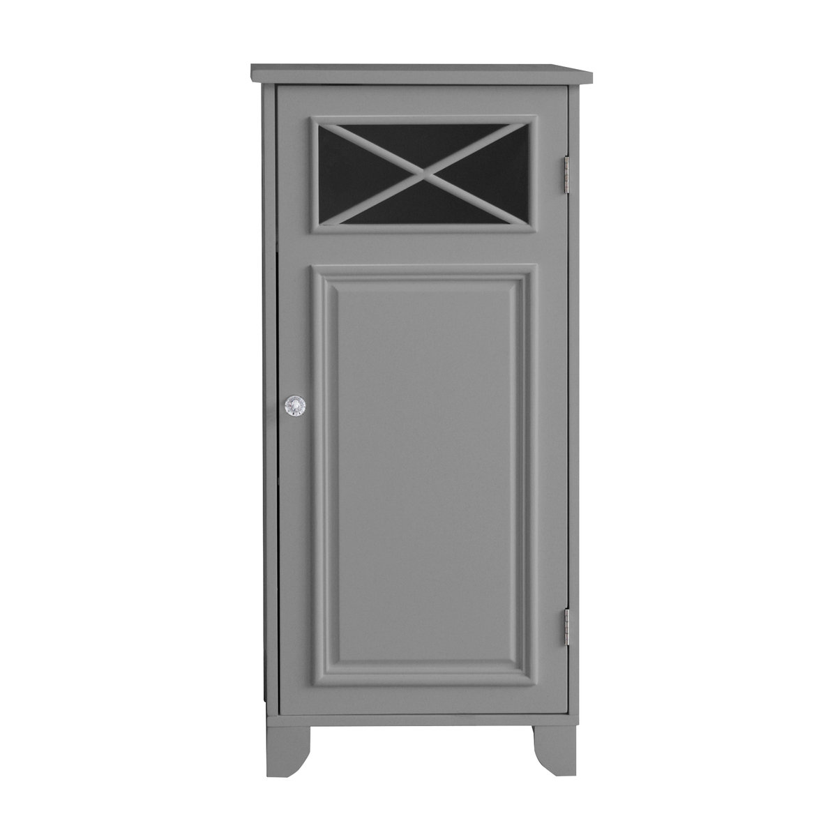 Teamson Home Szafka Podłogowa do Łazienki Dawson z Jednymi Drzwiami Szara EHF-6834G