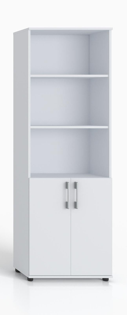 Regał Biurowy Na Ksiażki I Segragatoryg 60 Ii 2D Biały