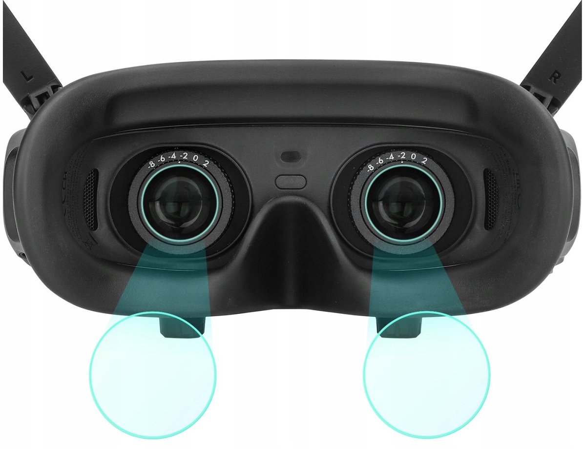 4x Osłona Szkło Ochrona Na Okulary Gogle Dji Goggles 2 / At-bhm476-2