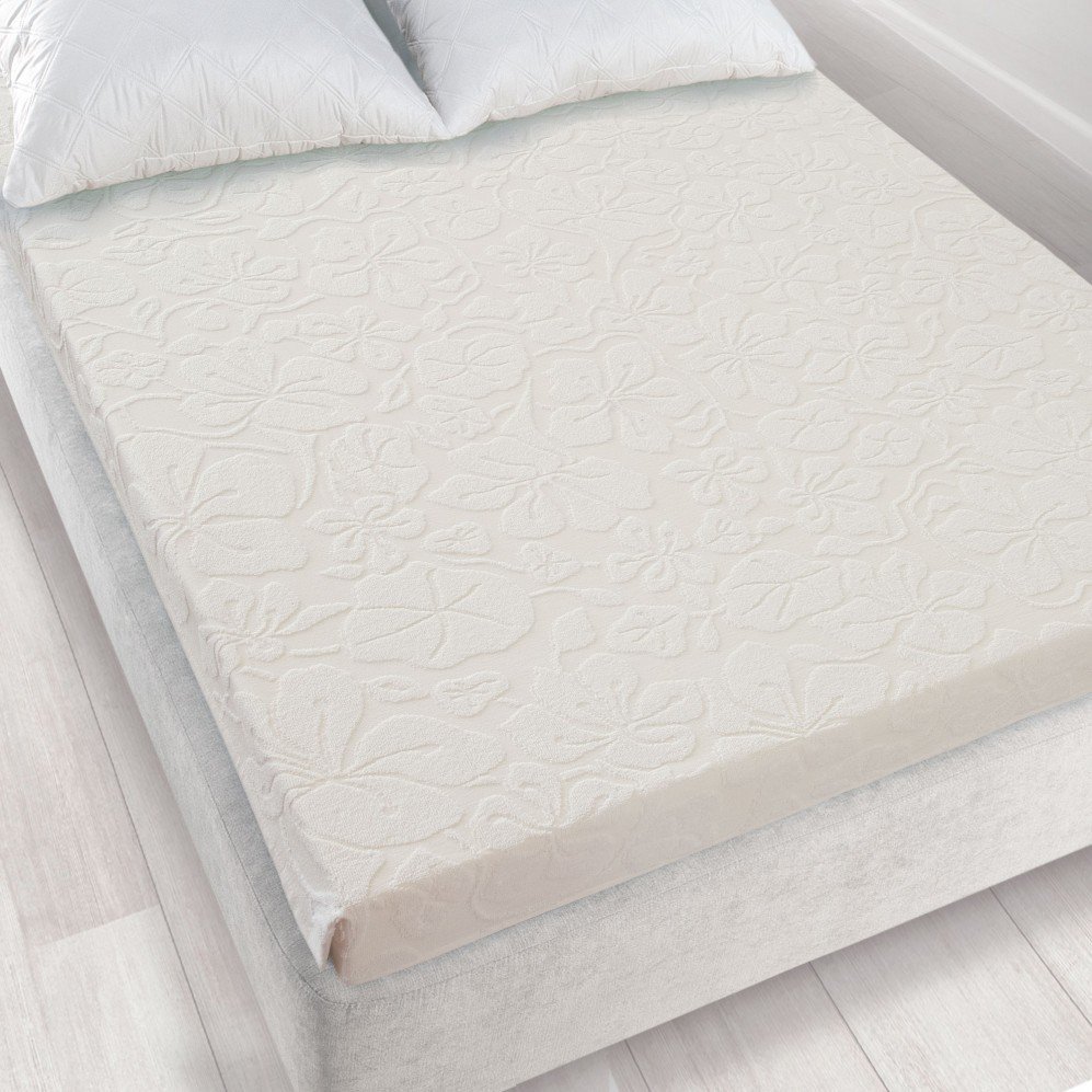 Prześcieradło Frotte Żakardowe Bez Gumki 150X205Cm Ecru