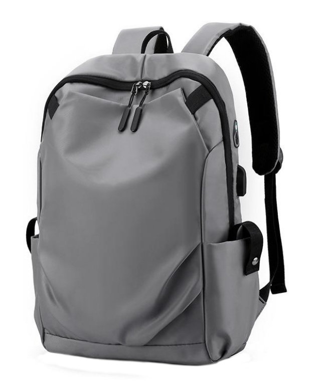 Plecak Na Laptopa Usb Podróżny Wodoodporny Szary