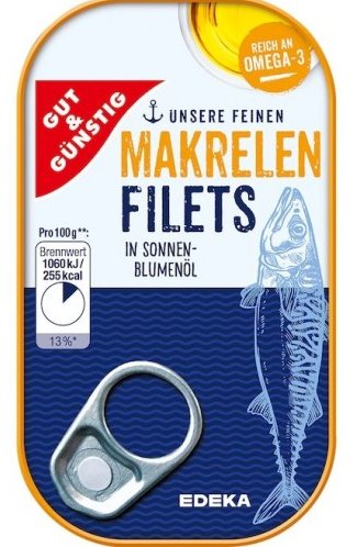 Gut & Gunstig, makrela w oleju, 125 g