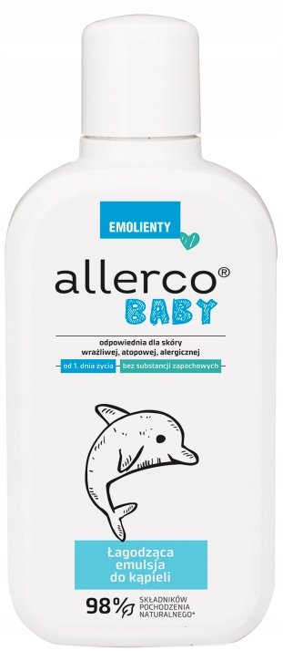 Allerco Baby Emolienty łagodząca emulsja do kąpieli 400 ml