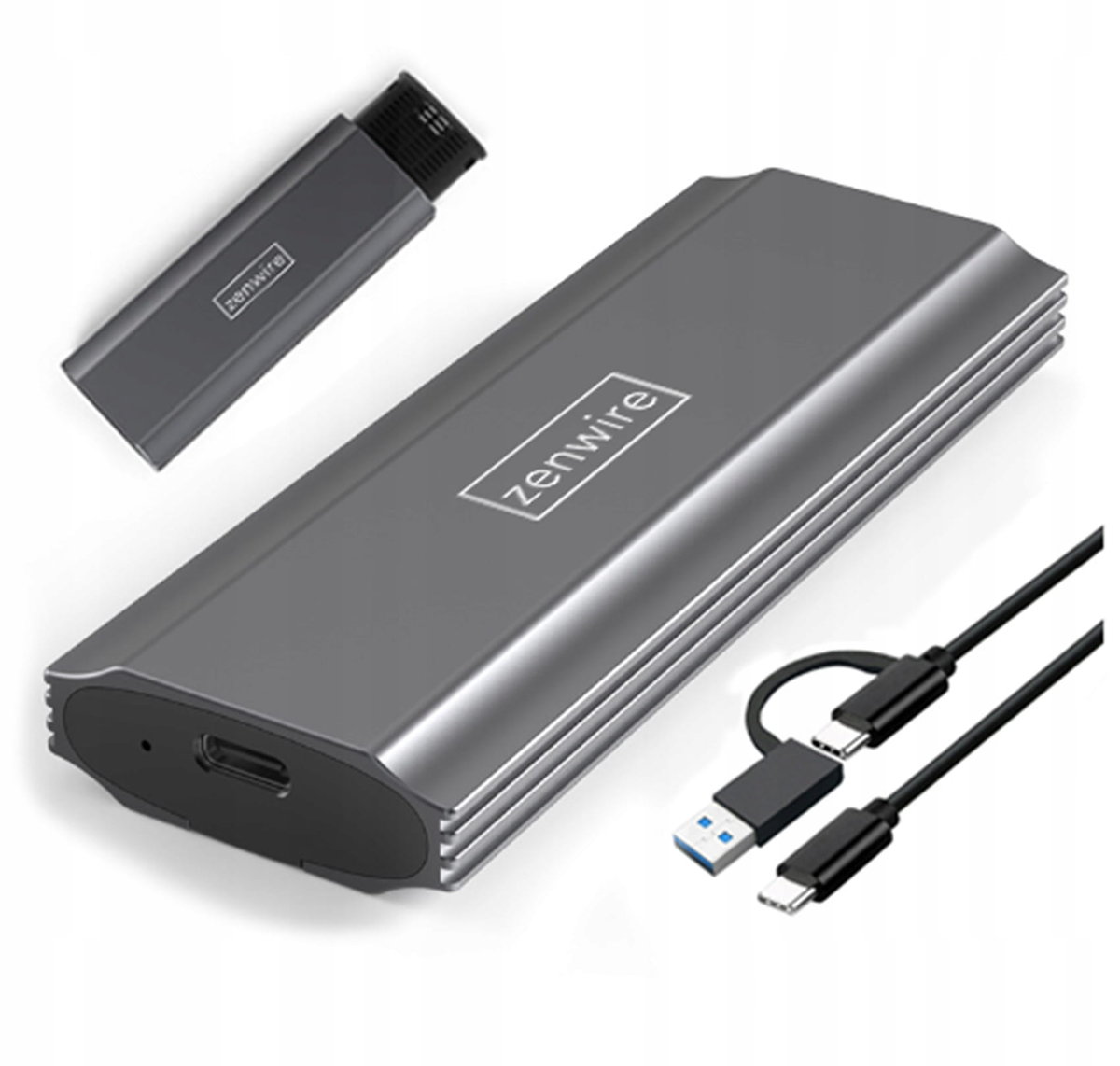 Obudowa Na Dysk Ssd Nvme Kieszeń Adapter Sata Pcie M.2 Combo Usb 3.0 Usb-C 3.1 M2