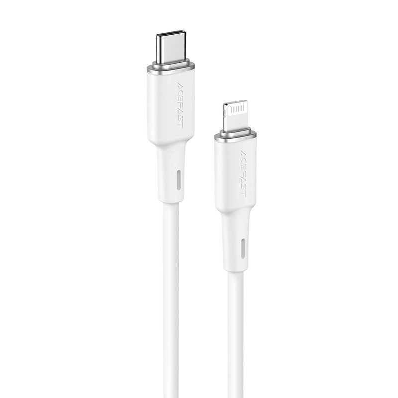 Acefast kabel MFI USB Typ C - Lightning 1,2m, 30W, 3A biały (C2-01 white) C2-01-C-L white