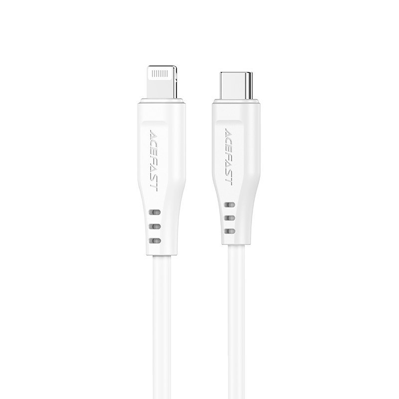 Acefast kabel MFI USB Typ C - Lightning 1,2m, 30W, 3A biały (C3-01 white) C3-01-C-L white