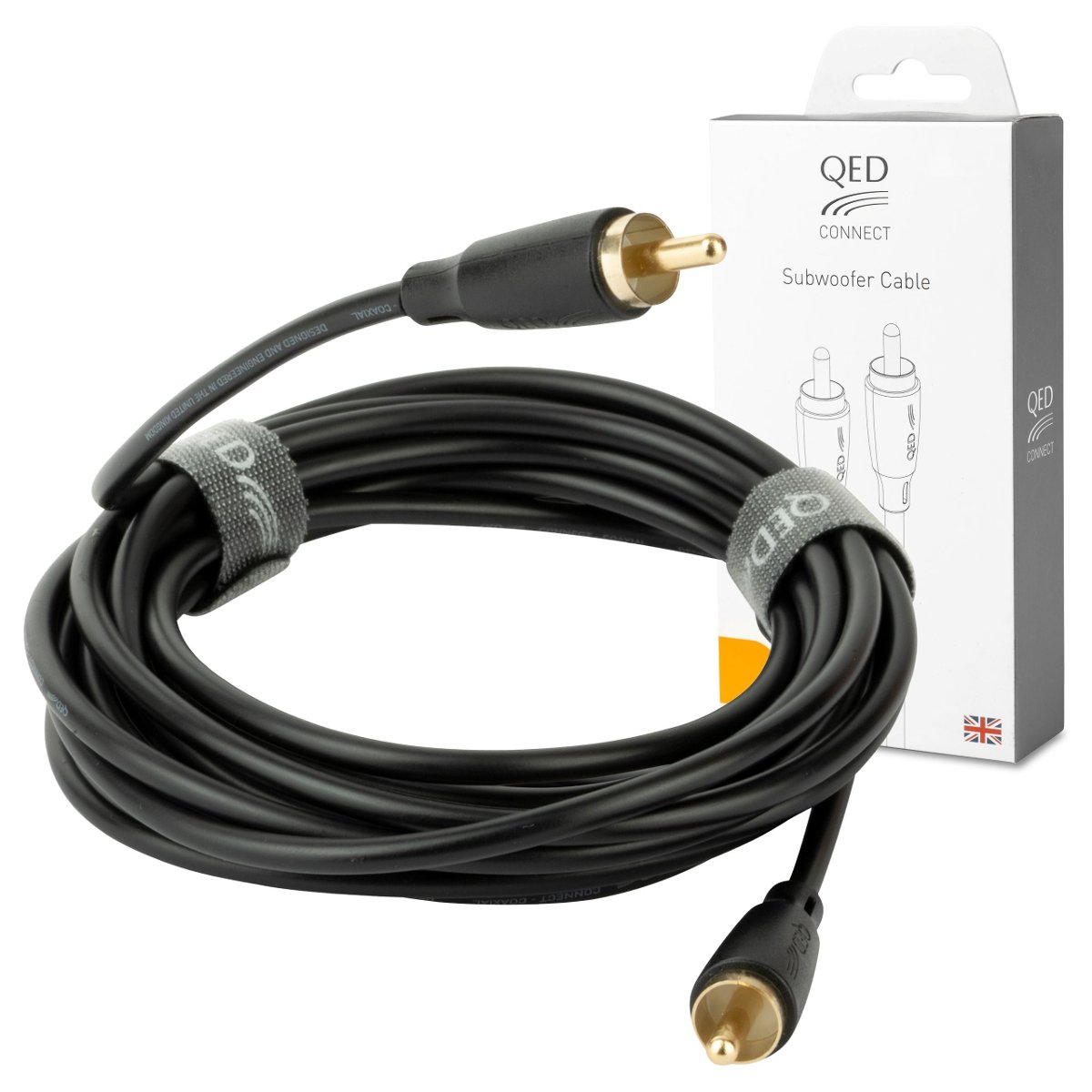 QED QE8147 Connect Subwoofer Cable - Kabel do subwoofera RCA-RCA Cinch - 6m 6m ✦ SALON ✦ ZAPYTAJ O RABAT ✦ RATY 30x0%