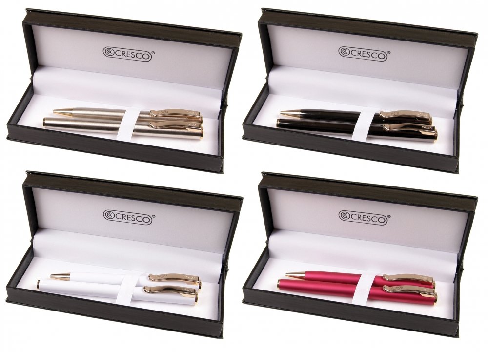 Cresco Zestaw Pióro + Długopis Clasic w Etui, 38 8300273, Cresco