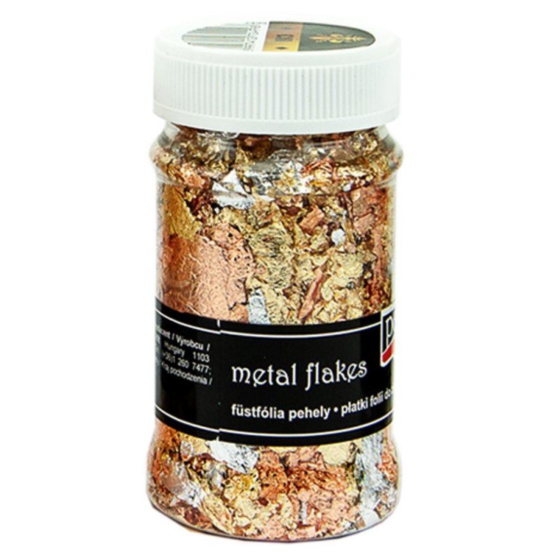 PENTACOLOR, Folia do Złoceń 100Ml Płatki Złoto/Srebro/Miedz Pentacolor 523-662