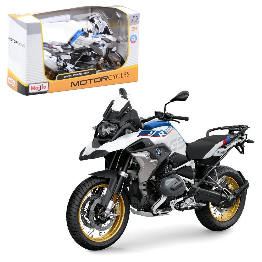 BMW R 1250 GS model skala 1:12 Maisto