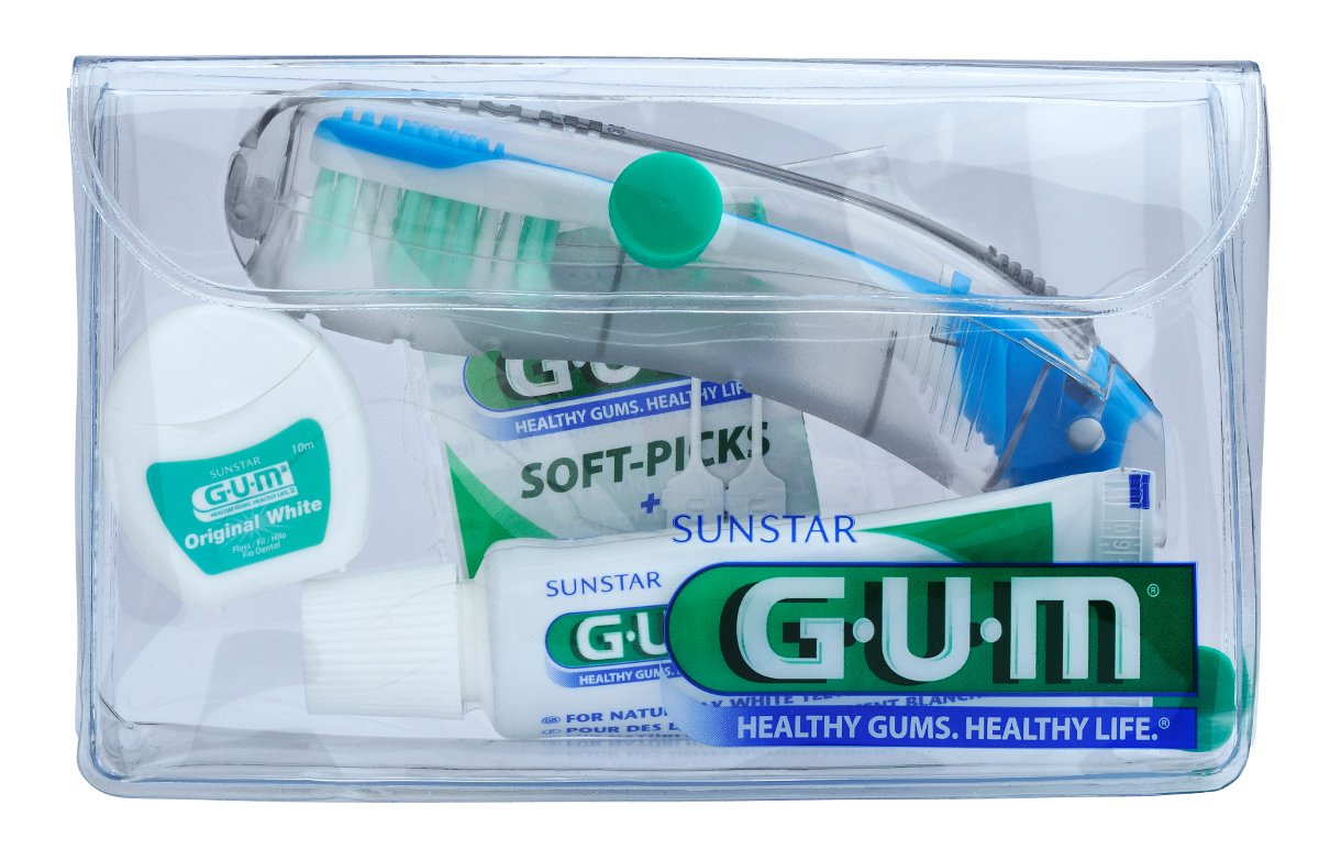 Sunstar Europe GUM Travel Kit zestaw podróżny 1 sztuka [ZESTAW] 9076307