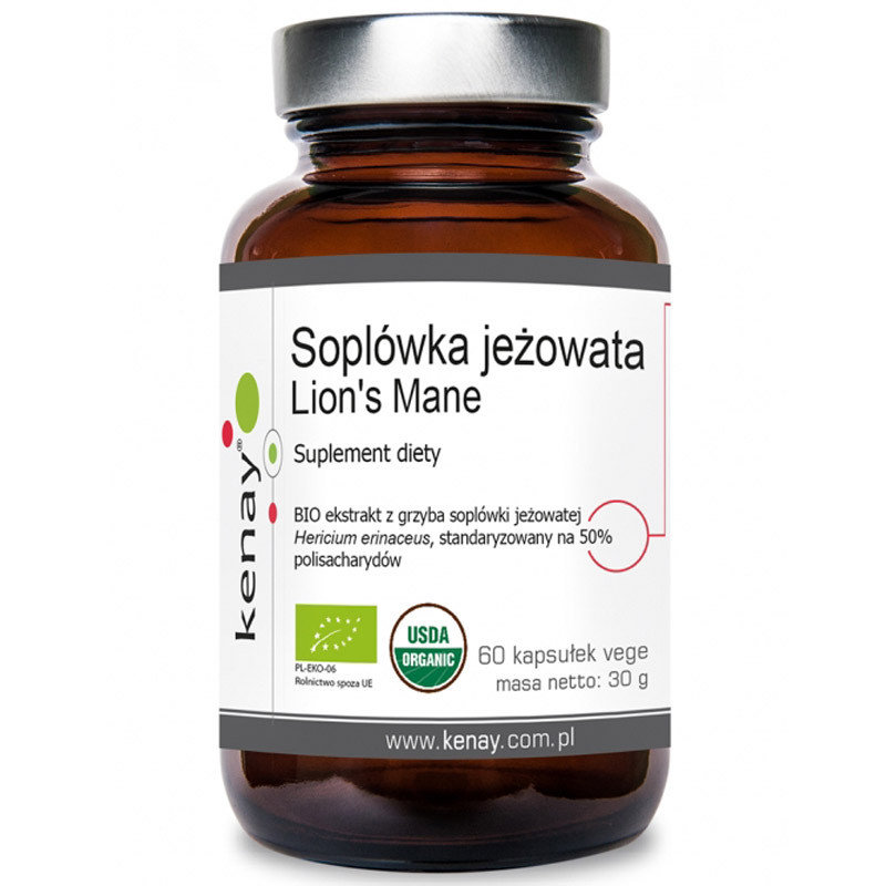 Soplówka Jeżowata Lion's Mane 60 kapsułek KENAY 1036547285