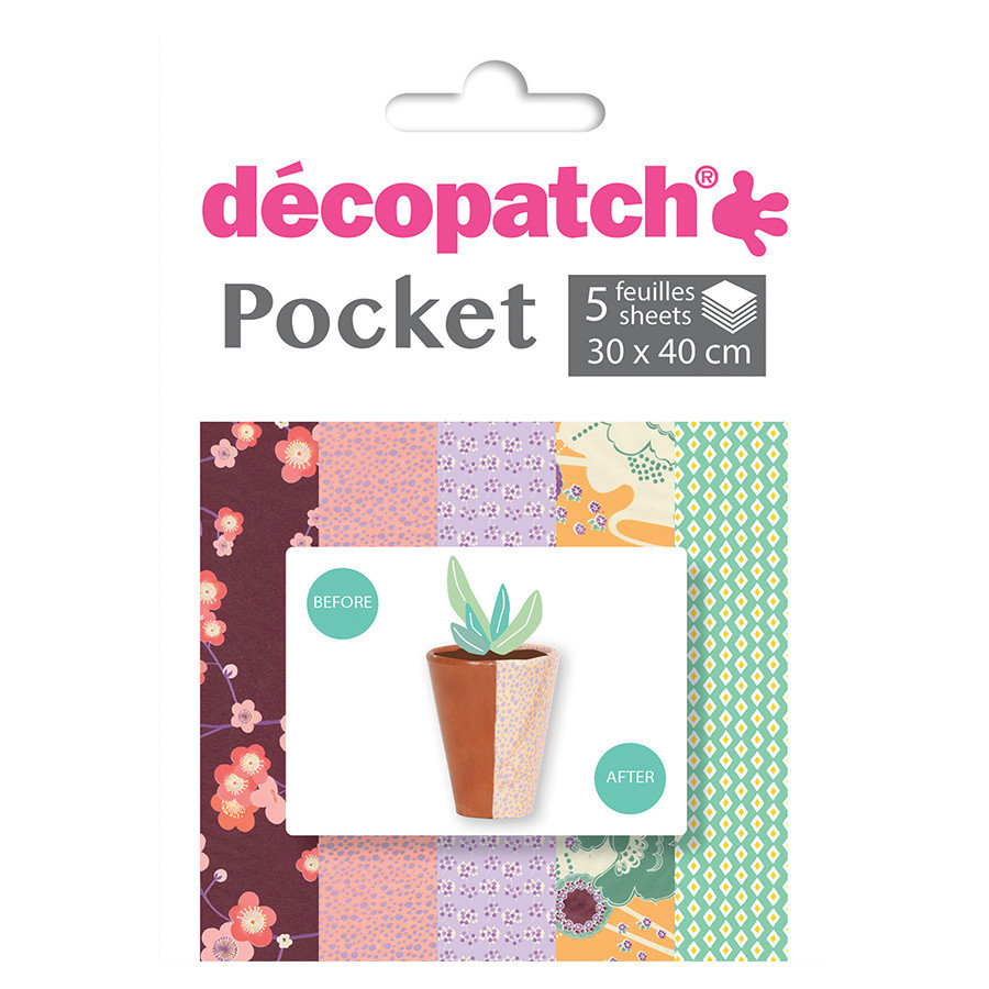 Papier Do Decoupage 5 Ark. 30 X 40 Cm Kolekcja No. 25, Decopatch