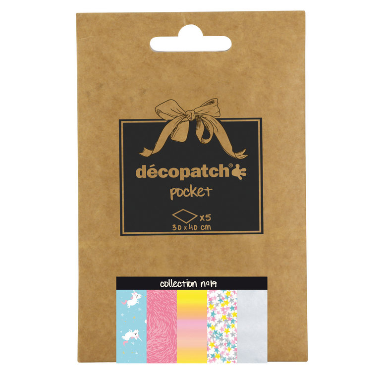 Decopatch Art déco Patch Pocket, papierowa kolekcja nr 19 DP019O