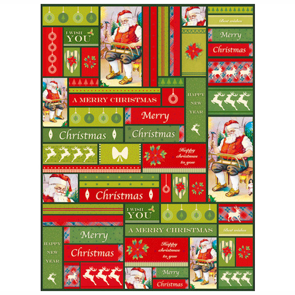 Papier Do Decoupage Merry Christmas 30 X 40 Cm Fda725, Decopatch