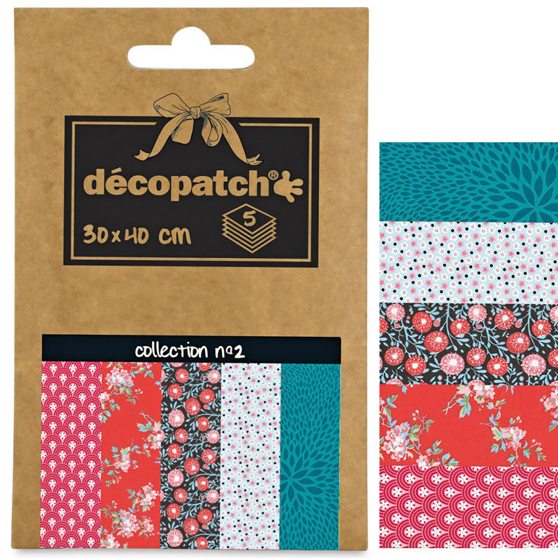 Decopatch Torba na decopatch nr 2 z 5 różnych papierach DP002O