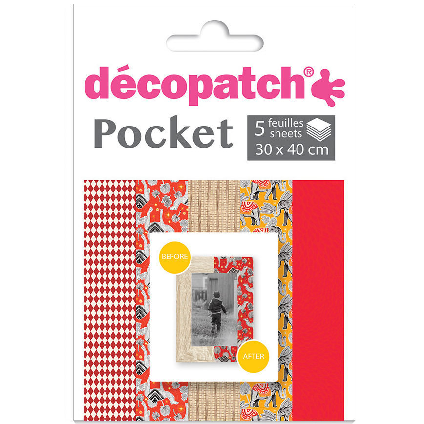 Papier Do Decoupage 5 Ark. 30 X 40 Cm Kolekcja No. 27, Decopatch