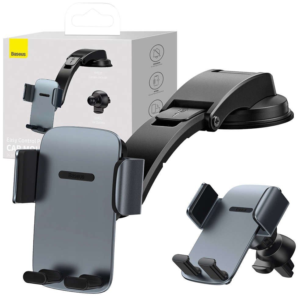 Baseus Uchwyt samochodowy Easy Control Pro, ciemnoszary
