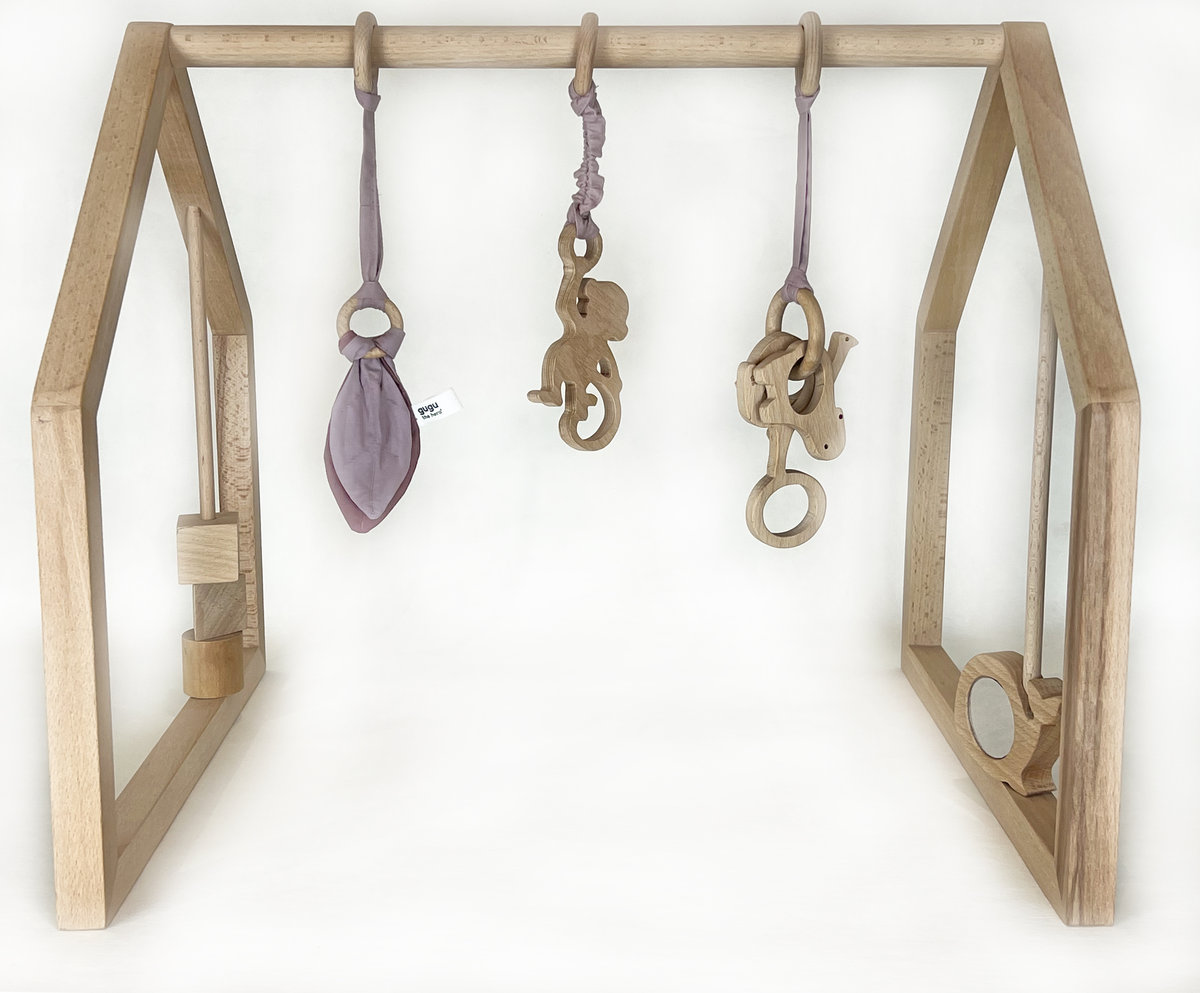 Baby Gym Stojak Edukacyjny Gugu The Hero Rusty Pink