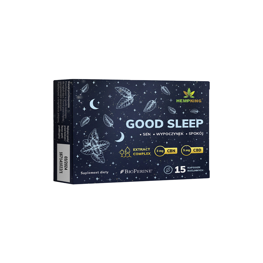 HempKing Good Sleep Suplement diety 15 kaps.