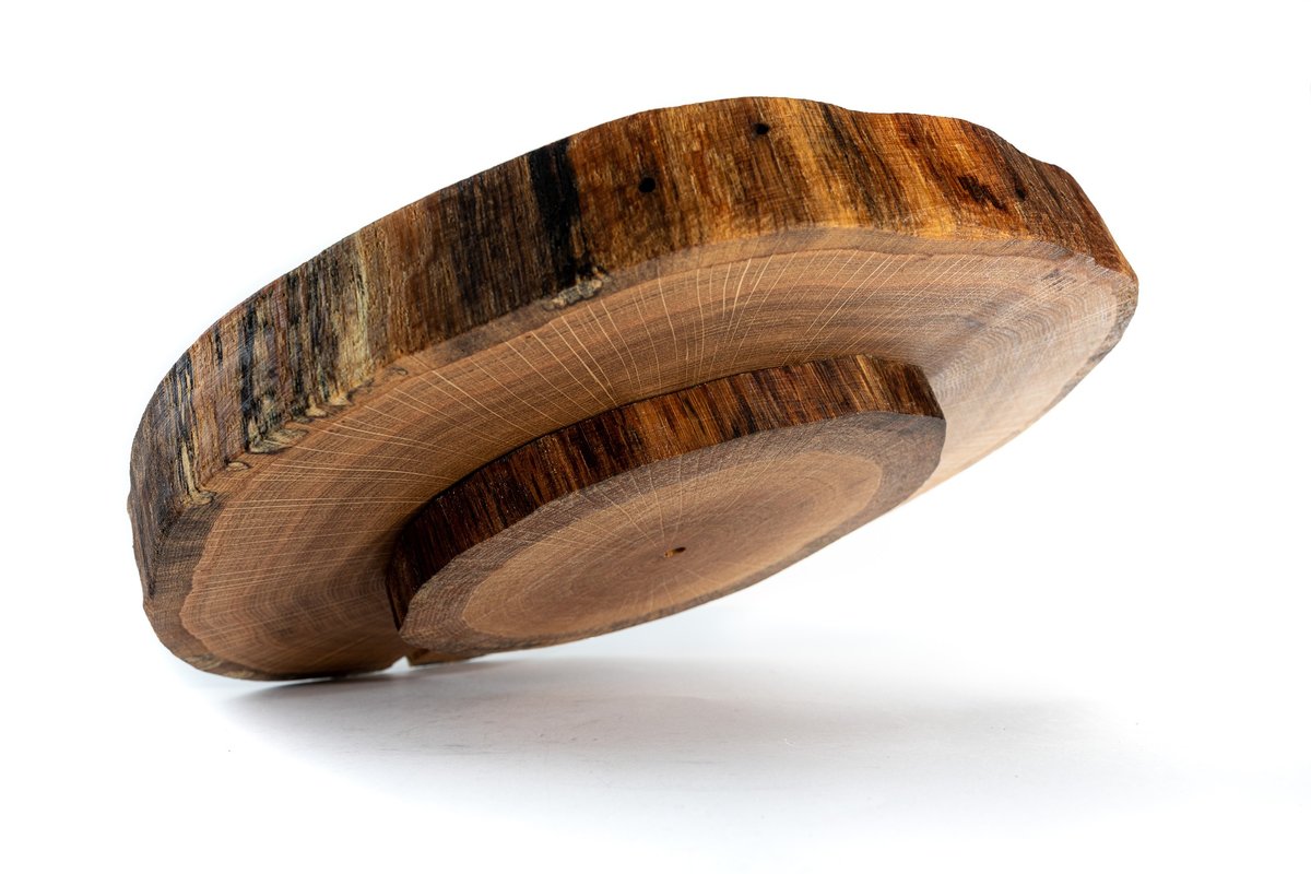 Taca Obrotowa Śr 30-35 Cm Drewno Dębu Bez Kory Olejowany Dębowe Naturalny Pdod_3035X40_Doto / Wamar-Sosenka