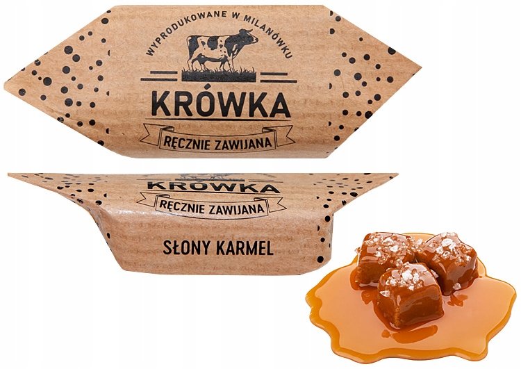 Krówki Ciągutki Słony Karmel 0,5Kg