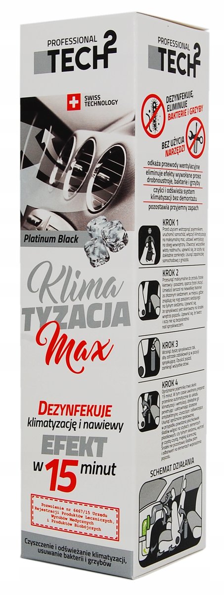 Środek Do Dezynfekcji Klimatyzacji Platinum Black 15Min