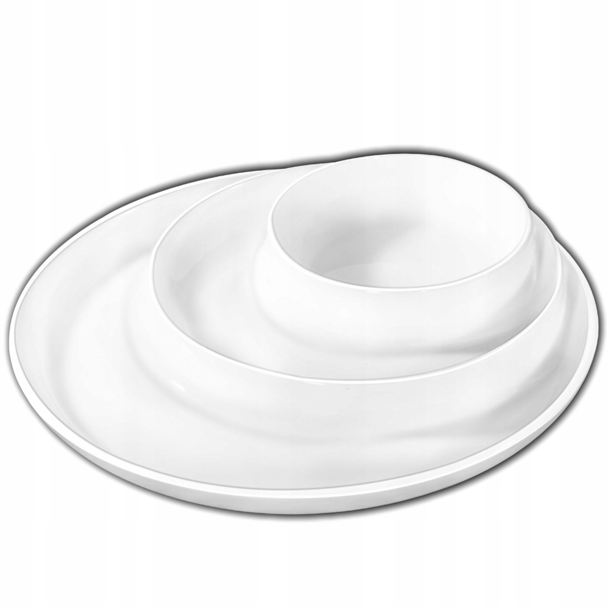 Półmisek Dzielony Okrągły 25,5 Cm