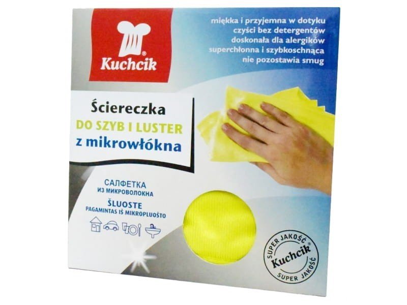 Kuchcik AKU ściereczka z mikrofibry do szyb i luster 1 szt.